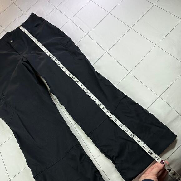 Duluth Trading Co Pants Womens 12 Black Dry on the Fly Bootcut Nylon Roll Up Hem - Picture 10 of 13